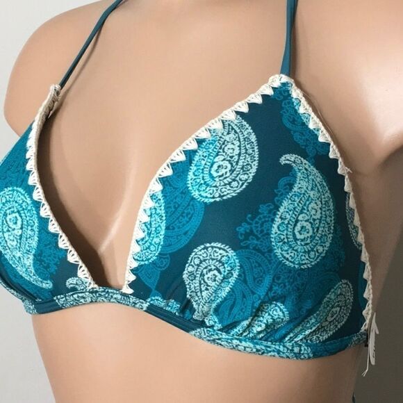 Push-up Paisley bikini set. Large. NWT - Picture 4 of 7